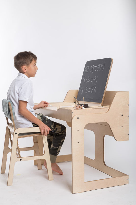 Adjustable Children Chair Luula - Mint Green