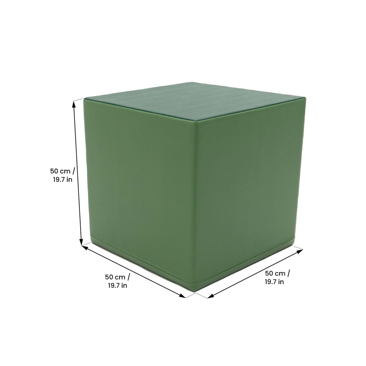 Foam Mega Cube Building Block - Pine Green