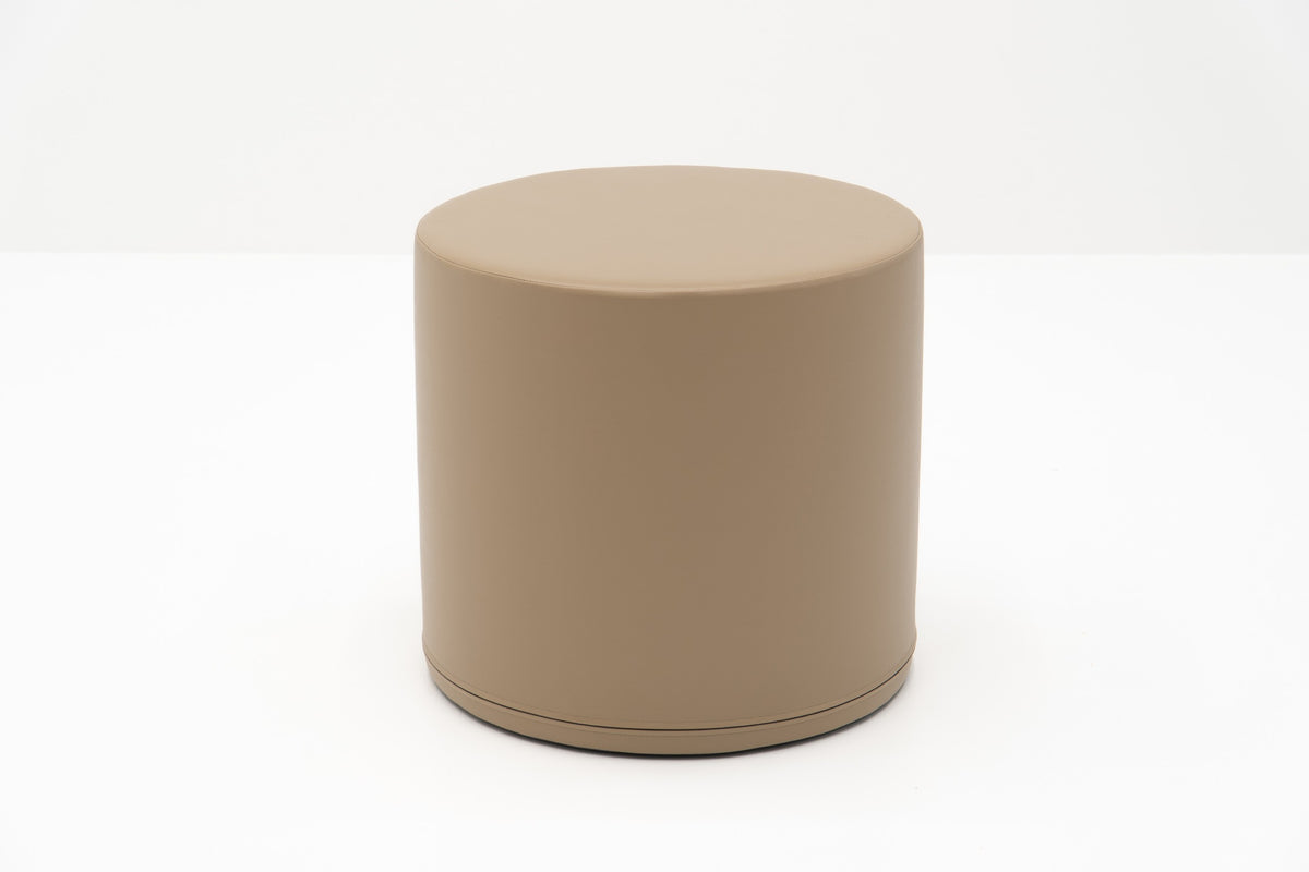 Large Play Pouf Cylinder - Beige