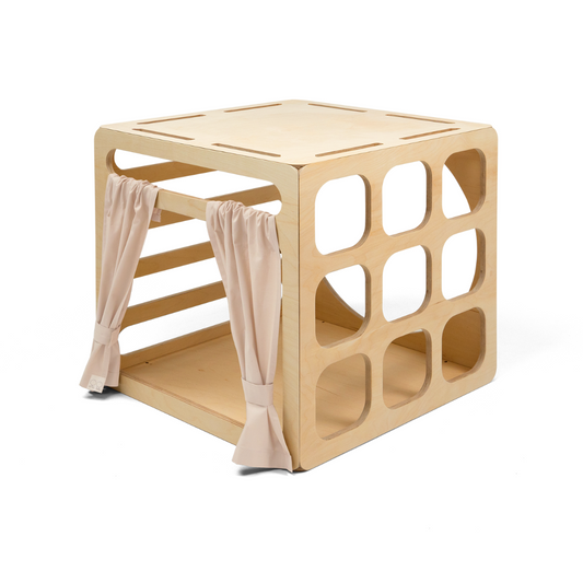 CUBITRI® Climbing Play Cube With Wooden Window