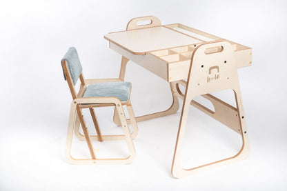 Adjustable Children Chair Julle - Mint Green