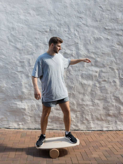 Round Balance Board With Exercise Roll - No Logo