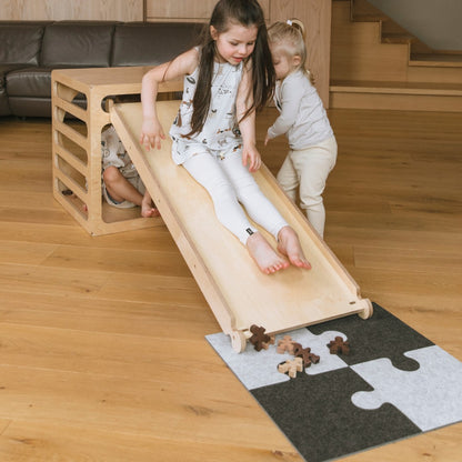 4-piece Felt Puzzle Playmat - Add-on for Climbing Toys