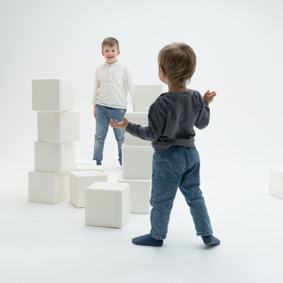 Foam Mega Cube Building Block - Pine Green