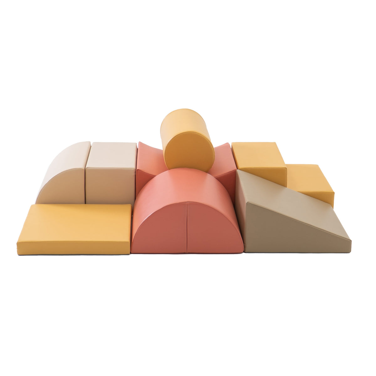 Soft Play 8 Foam Block Set - Pastel Pink Adventurer