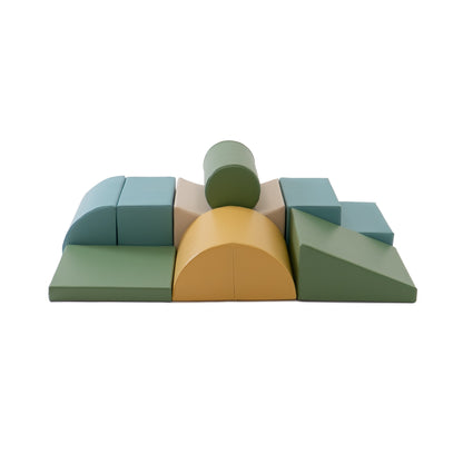 Soft Play 8 Foam Block Set - Pastel Turquoise Adventurer