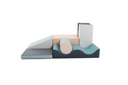 Soft Play 7 Foam Block Set - Light Pastel Discoverer
