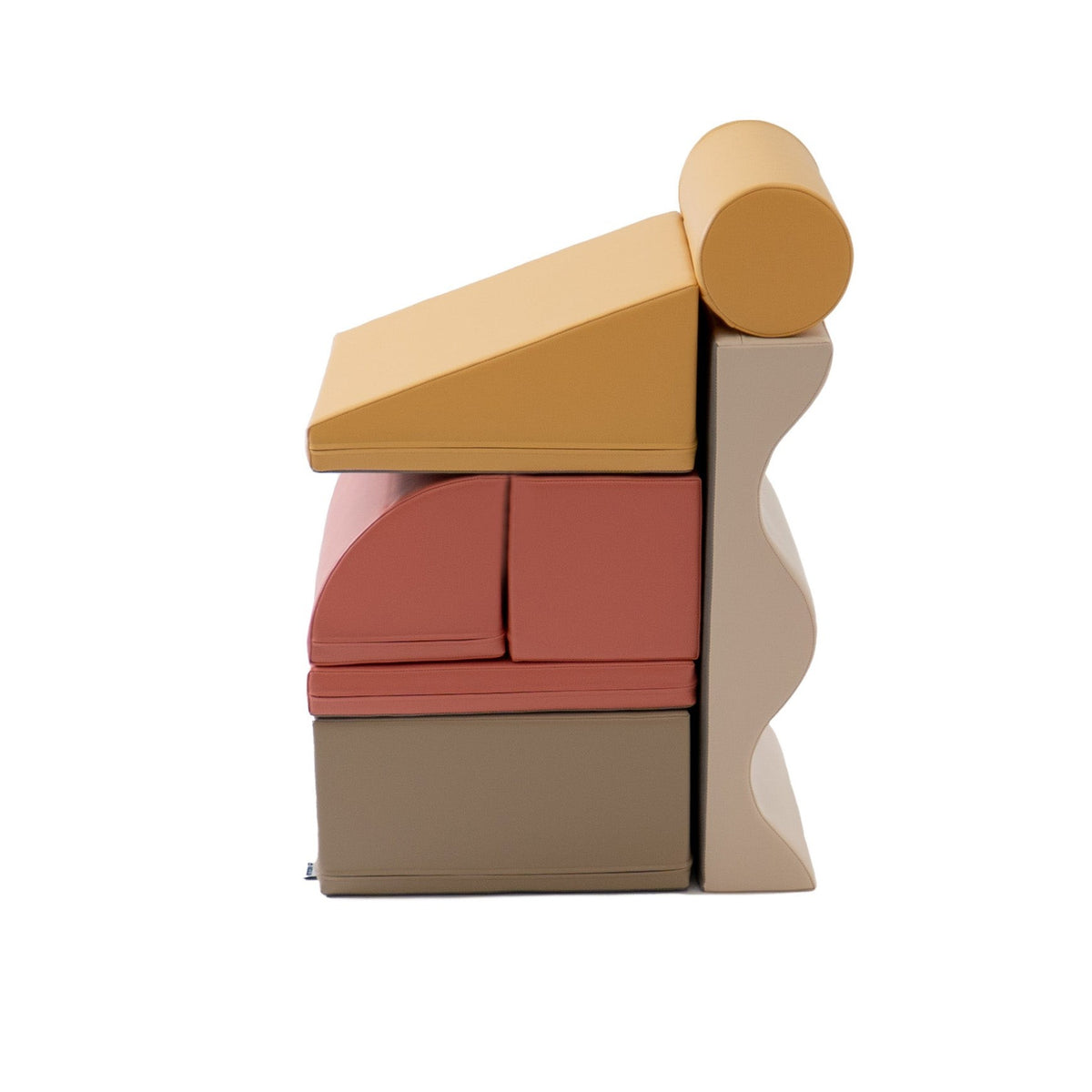 Soft Play 7 Foam Block Set - Pastel Pink Discoverer