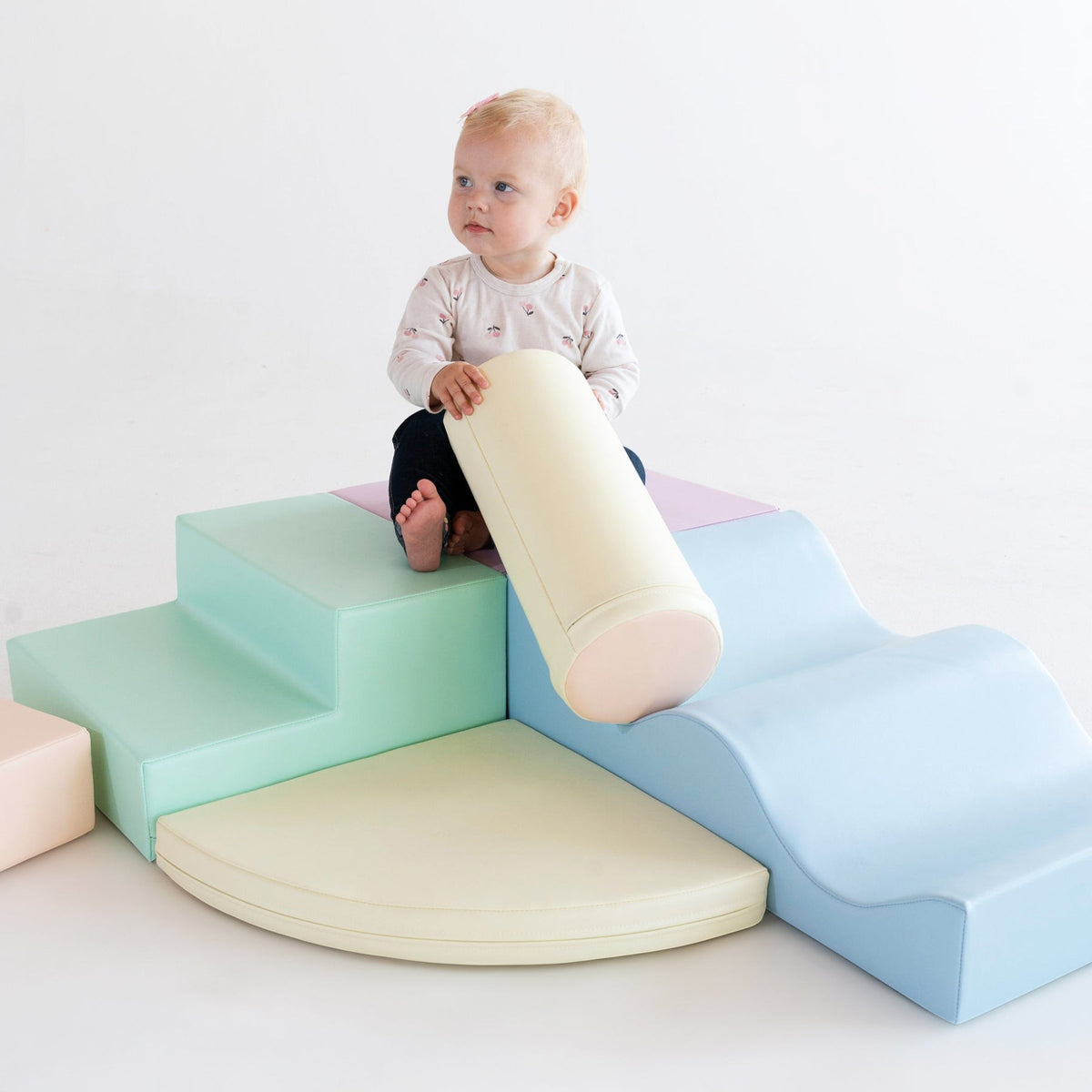 Soft Play 6 Foam Block Set - Light Pastel Explorer