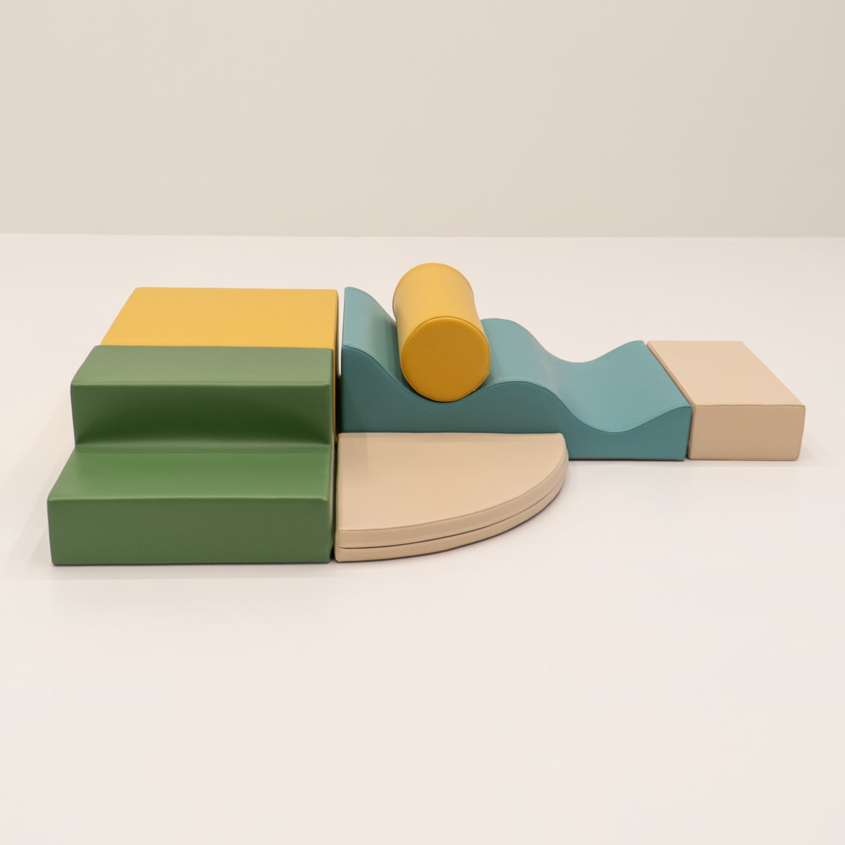 Soft Play 6 Foam Block Set - Pastel Turquoise Explorer