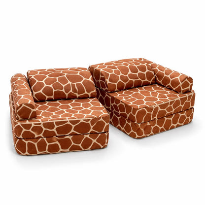 Modular Play Sofa for Children, Giraffe, 120cm
