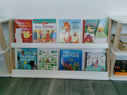 Modular Montessori Bookshelf - 2 Shelves