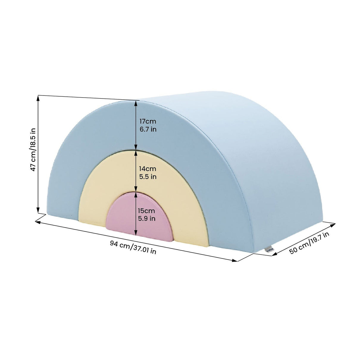 Montessori Soft Play Set - Light Pastel