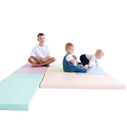 Safety and Comfort 5 Mat Set - Pastel