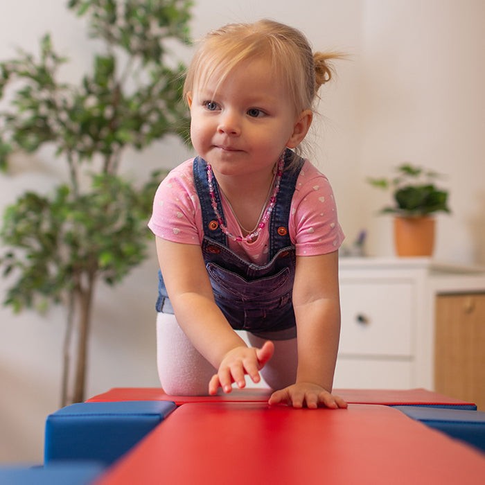 Soft Play Activity Set Balance Bridge - Beige & Honey