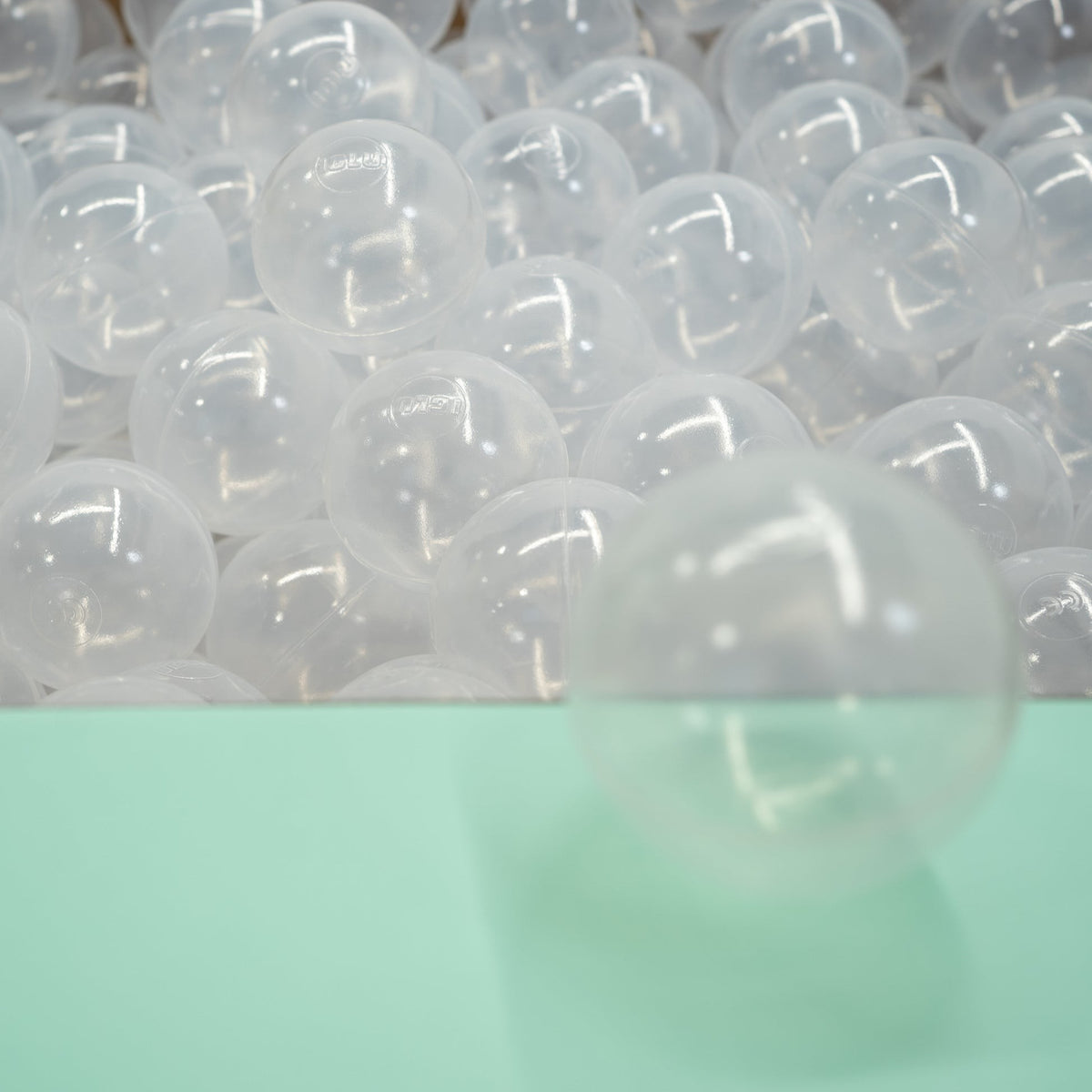 Soft Play Ball Pit Balls 500pc - Translucent