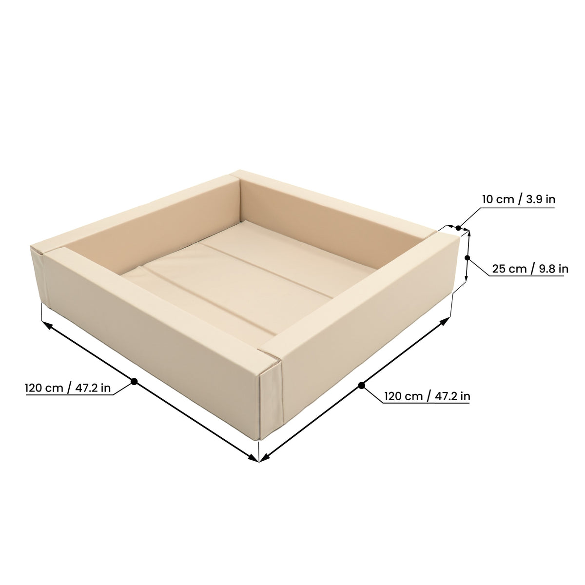 Soft Play Ball Pit - Beige