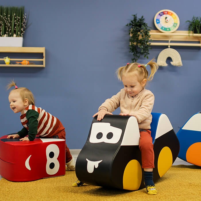 Soft Play Ride On Toy - Red Car