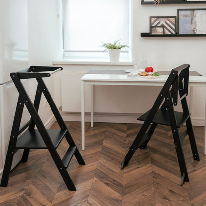 STEP'n'FOLD Foldable Helper Tower - Black