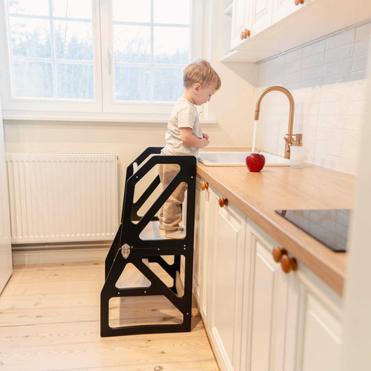 Transformable Kitchen Tower - Modustep and High Chair Combo