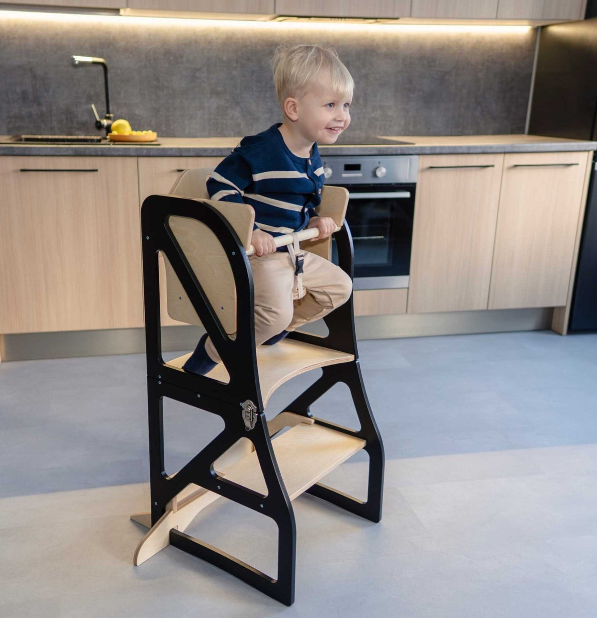Transformable Kitchen Tower - Securestep and high chair combo