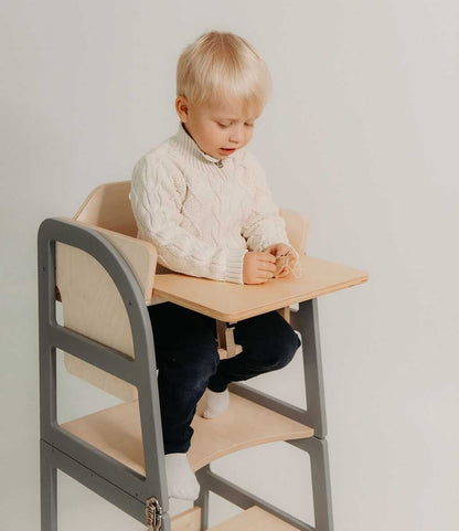 Transformable Kitchen Tower - Sleekstep and High Chair Combo